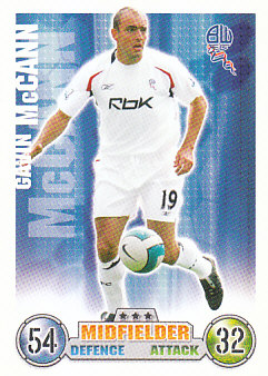 Gavin McCann Bolton Wanderers 2007/08 Topps Match Attax #73